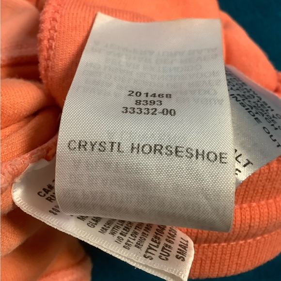 Juicy Couture Coral Terry Pants 30 x 32 Zip Up Hoodie with Crest - Picture 16 of 16